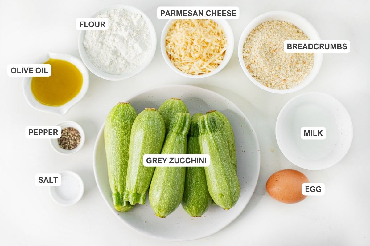 crispy garlicky zucchini bites ingredients