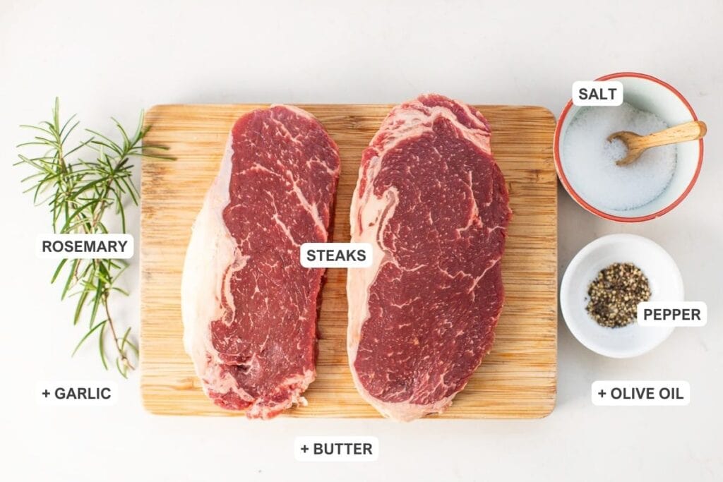 pan-fried steak ingredients