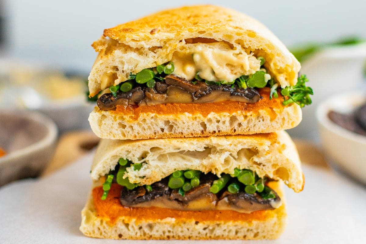 Mushroom sandwich.