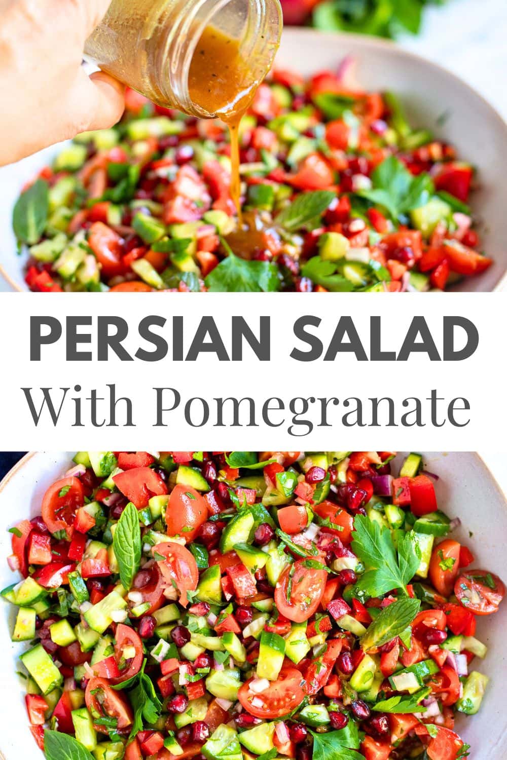 Persian Salad With Pomegranate