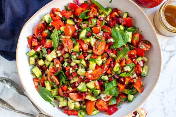 Healthy Persian Salad with Pomegranate