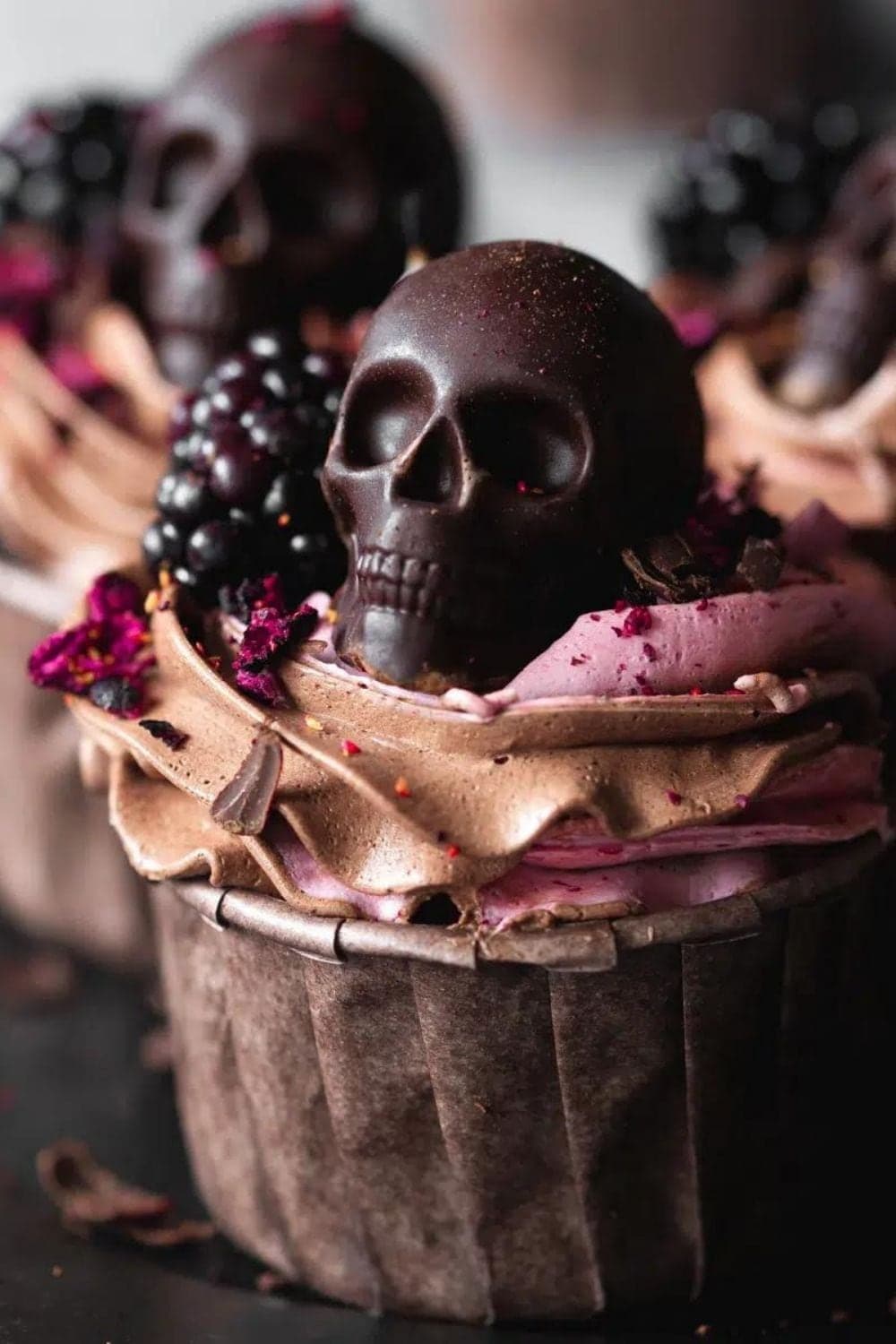 Vegan Dark Chocolate Halloween Cupcakes