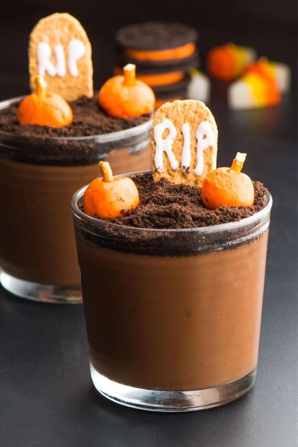 Vegan Halloween Pudding Cups
