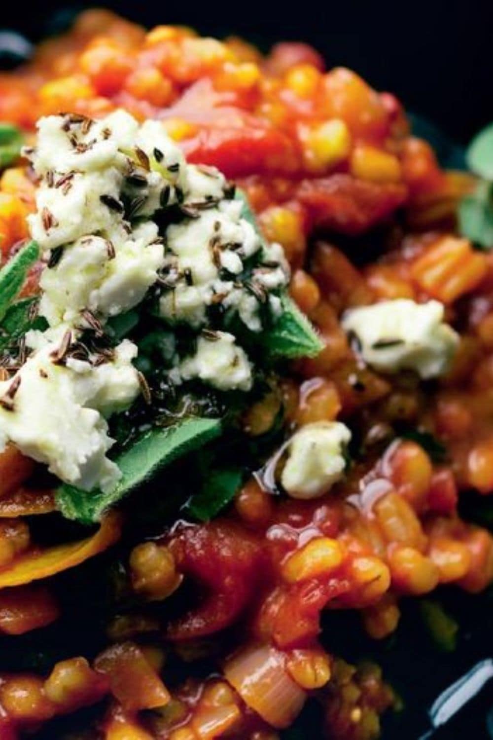 Ottolenghi’s Barley Risotto with Marinated Feta