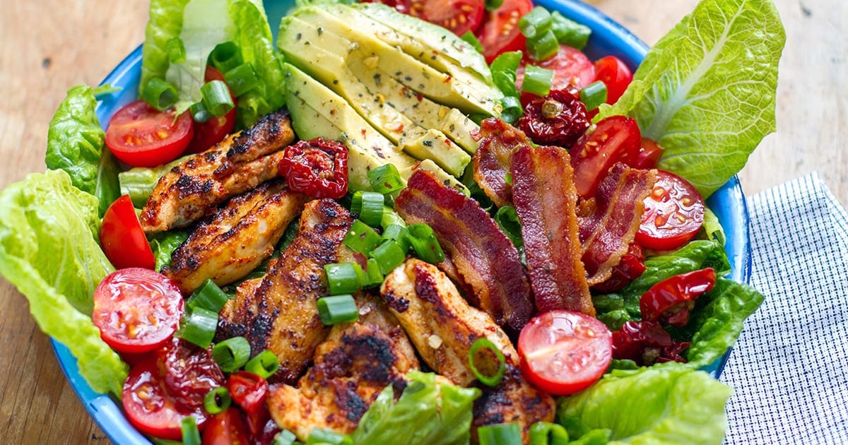 BLT Chicken Salad With Avocado
