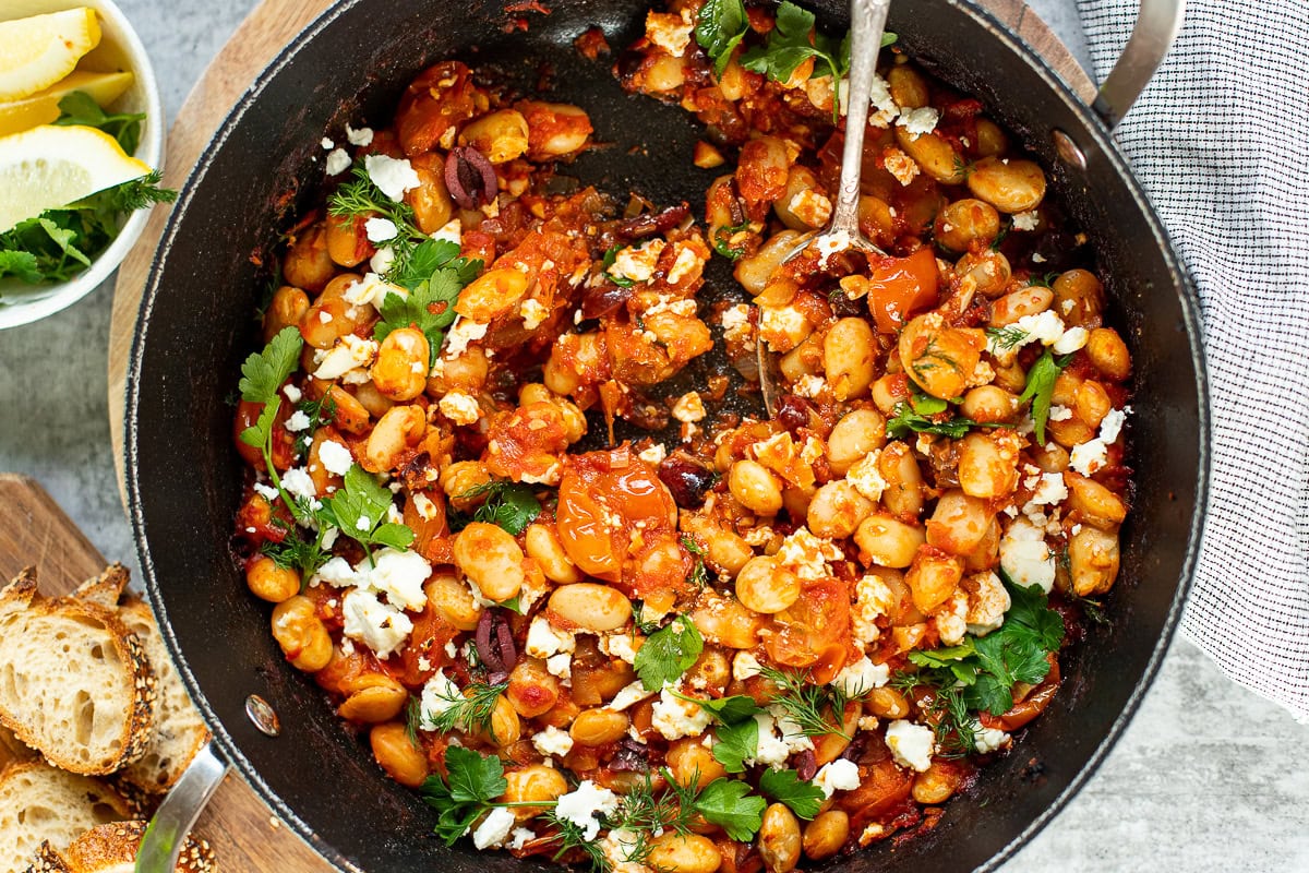 Butter Beans Saganaki feature
