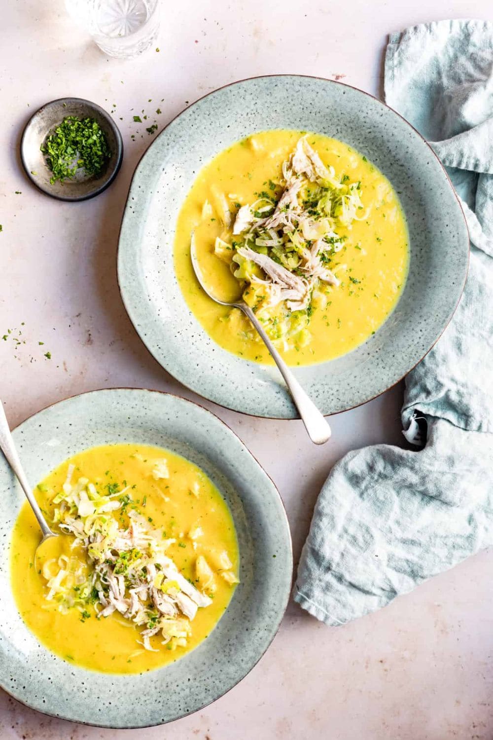 Creamy Leek And Chicken Soup