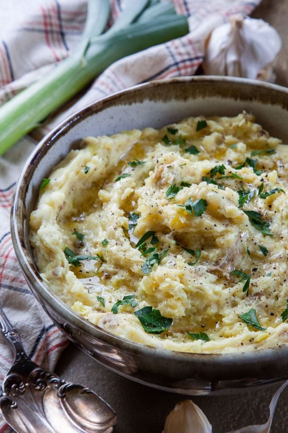 Garlic And Leek Mashed Potatoes