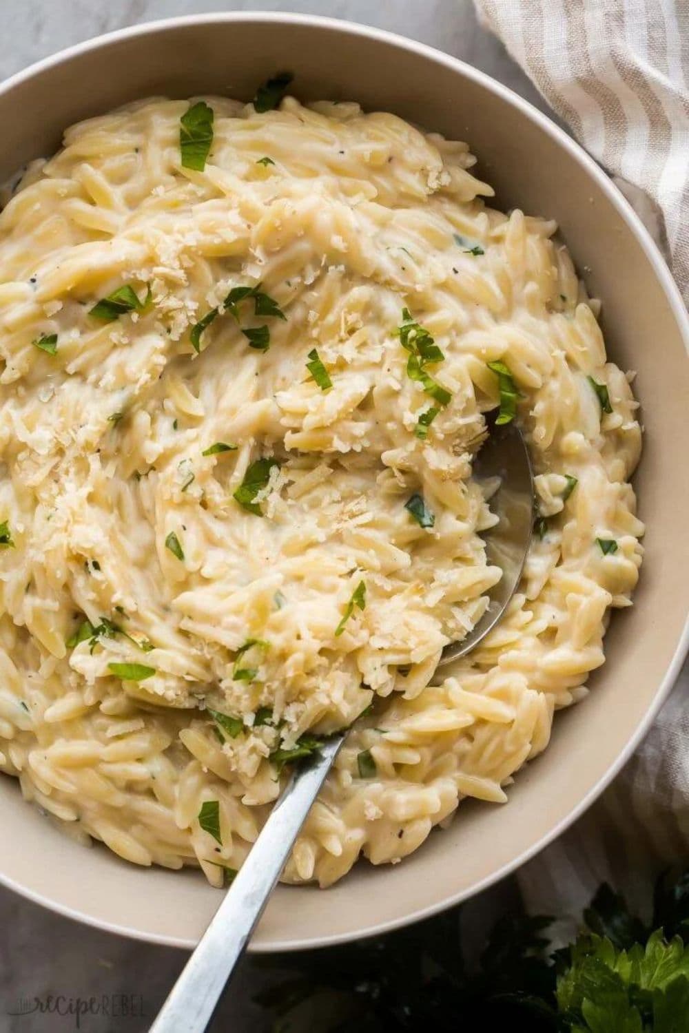 Garlic Parmesan Orzo