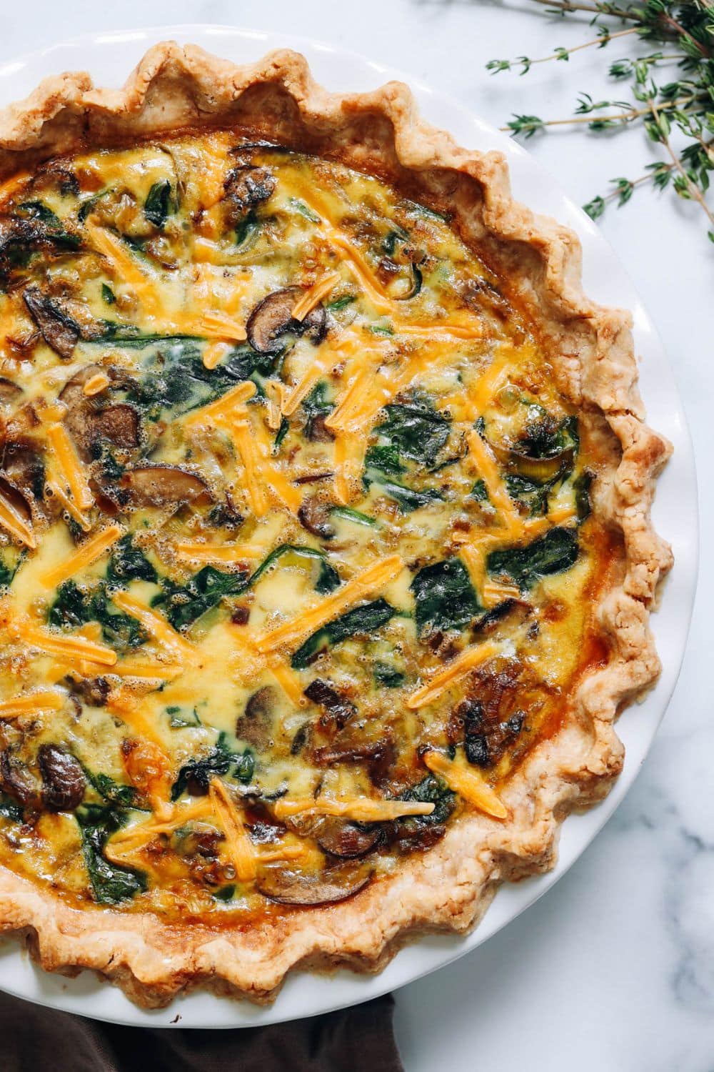 Gluten-Free Quiche With Leeks And Mushrooms