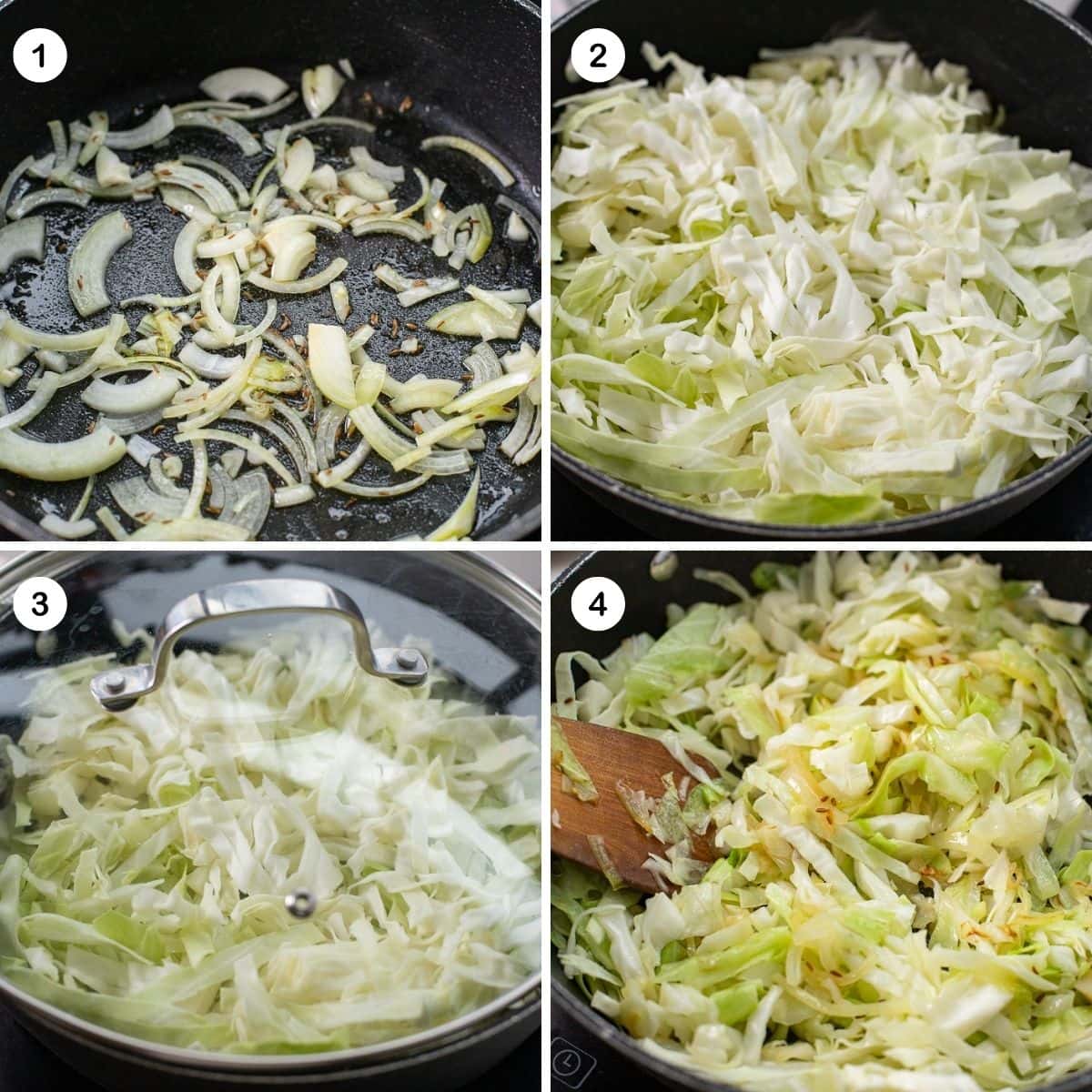 sautéed cabbage for garlic butter steak bites