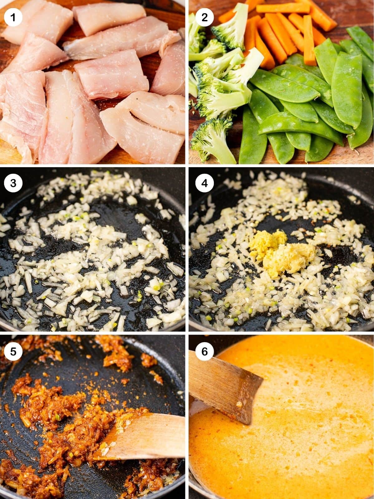 how to make thai fish curry with vegetables