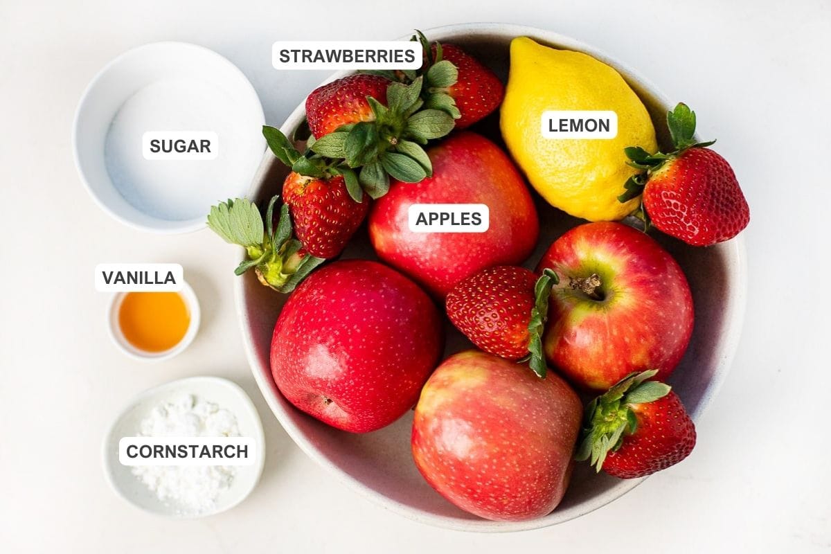 apple strawberry crisp ingredients