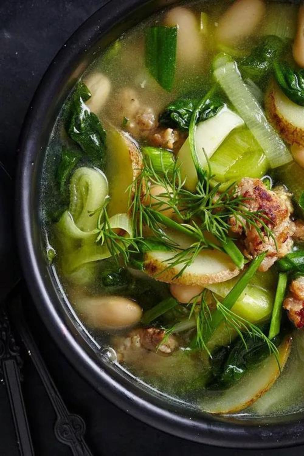Leek, Potato & Spinach Stew