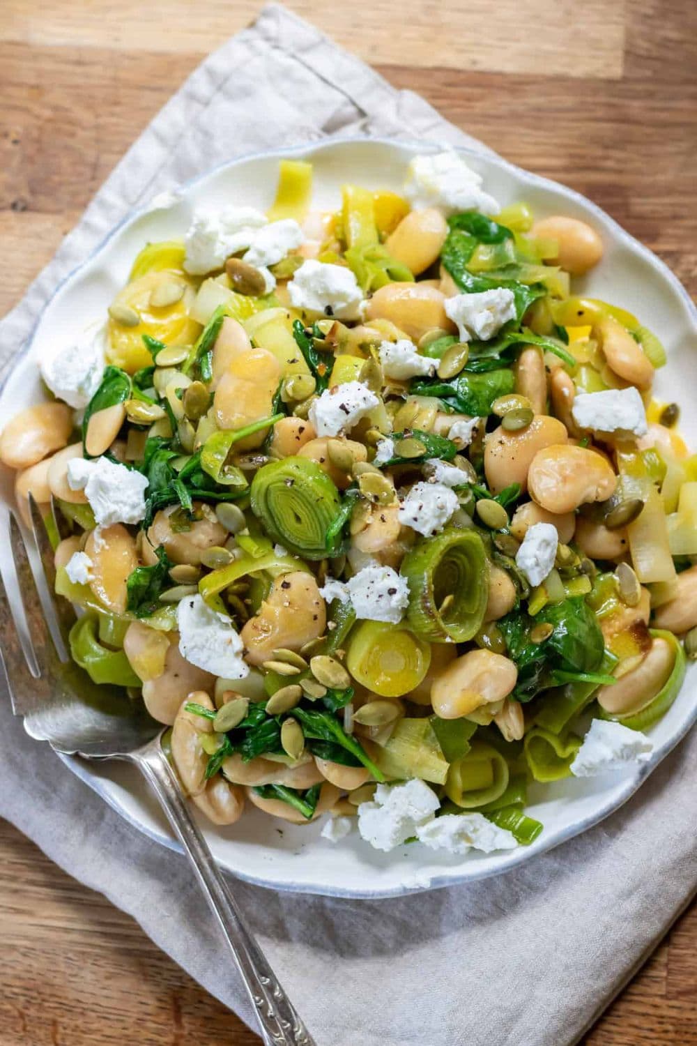 Leek Salad With Honey Mustard Dressing