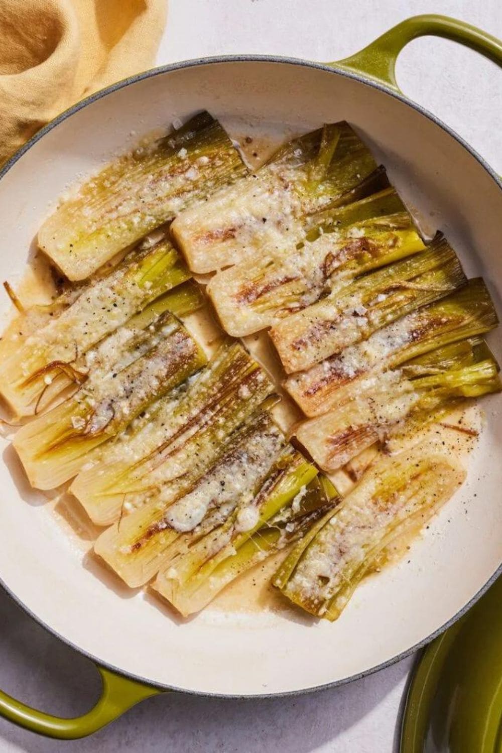 Parmesan Braised Leeks