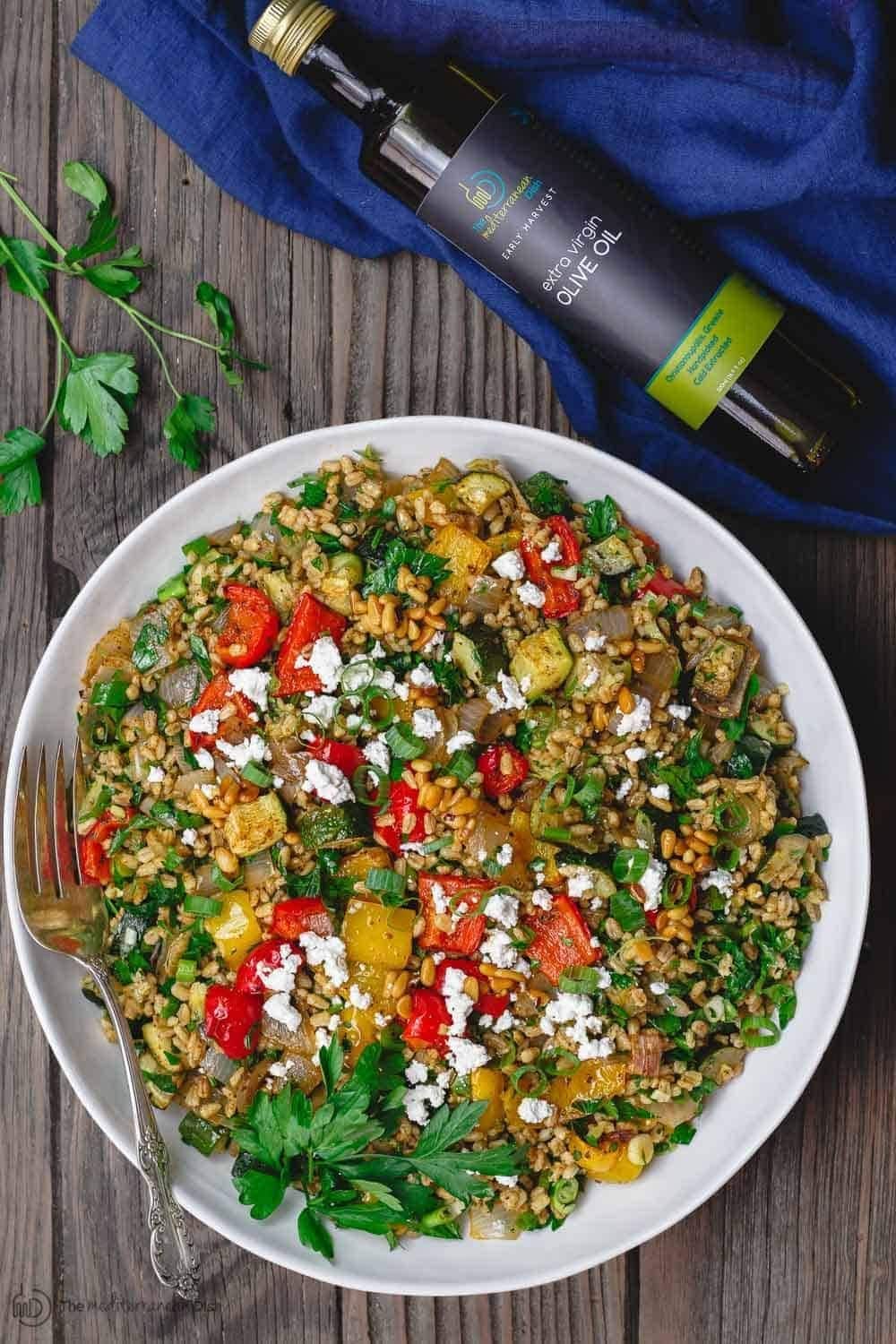 Mediterranean Roasted Vegetables Barley