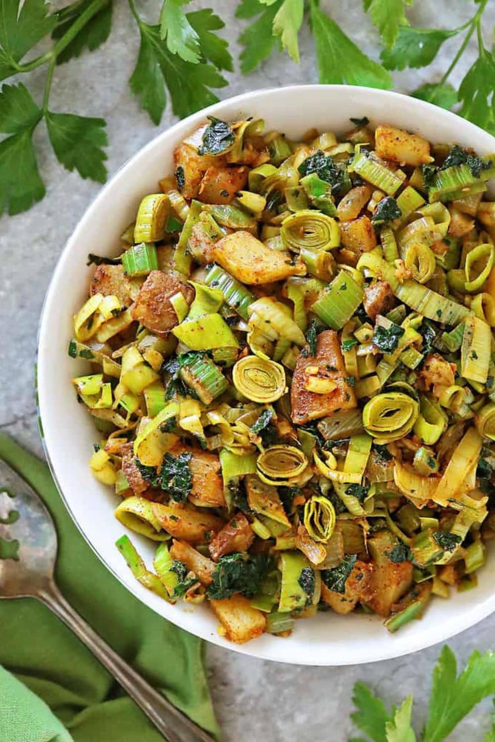 Sautéed Leeks And Potatoes