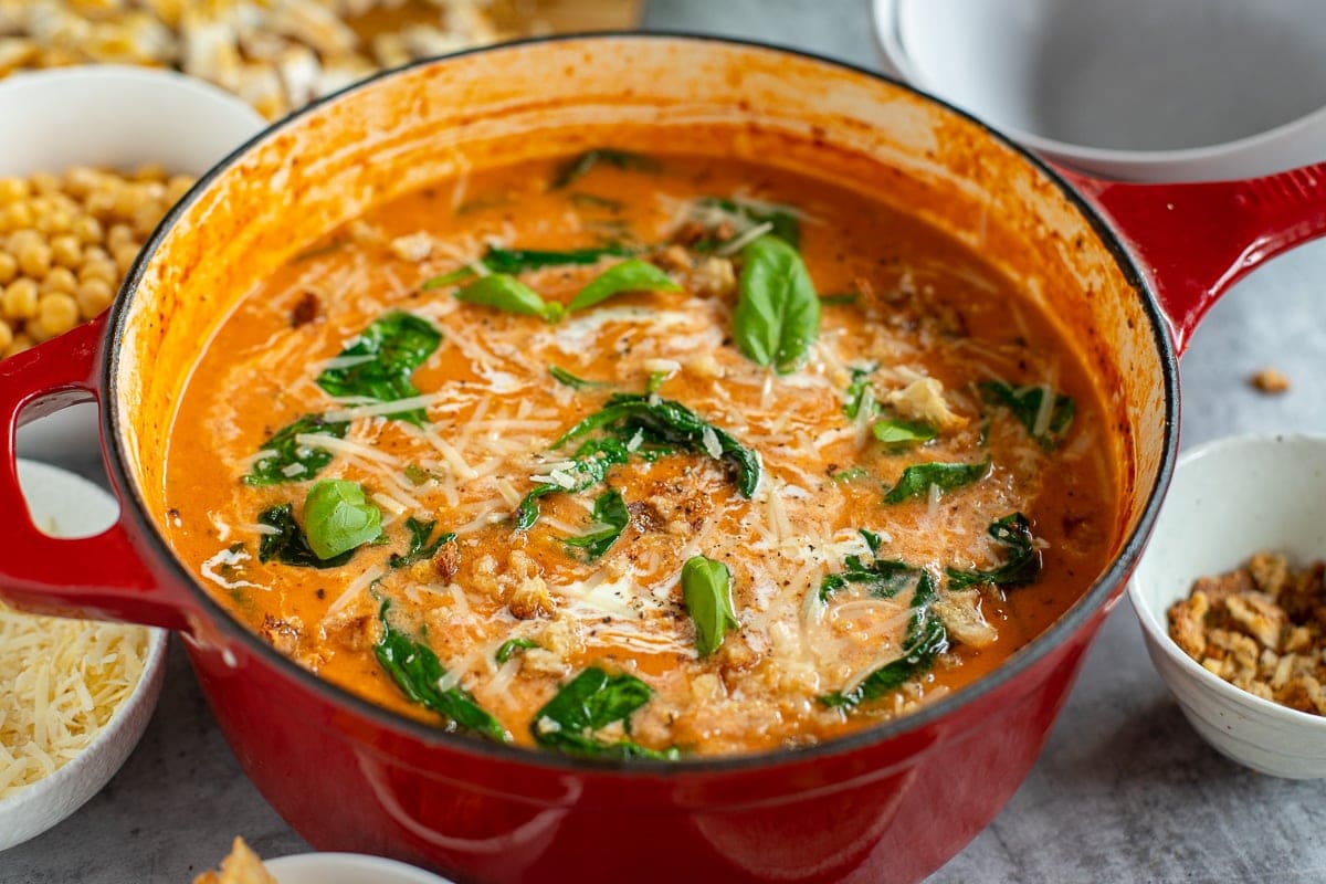 tomato spinach soup