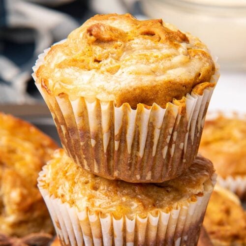 Gluten-Free Pumpkin Muffins With Cream Cheese feature