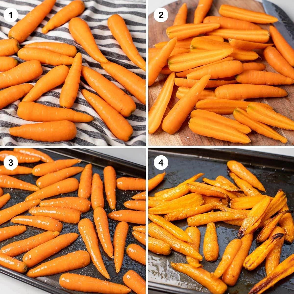How to roast carrots.