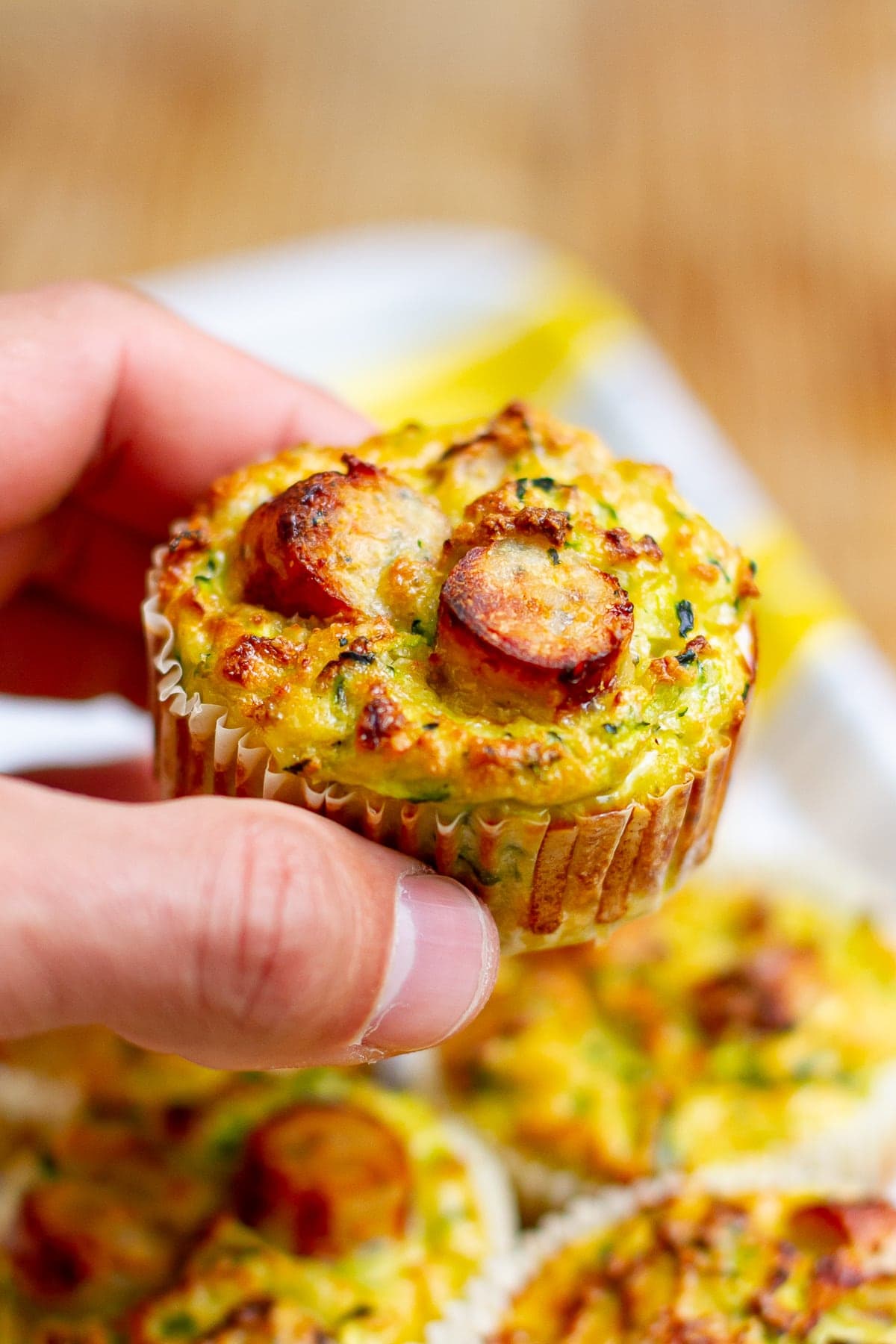 breakfast muffins zucchini and sausage