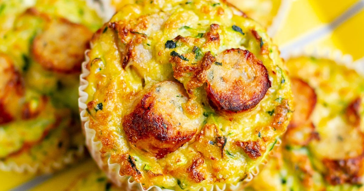 Zucchini Sausage Muffins