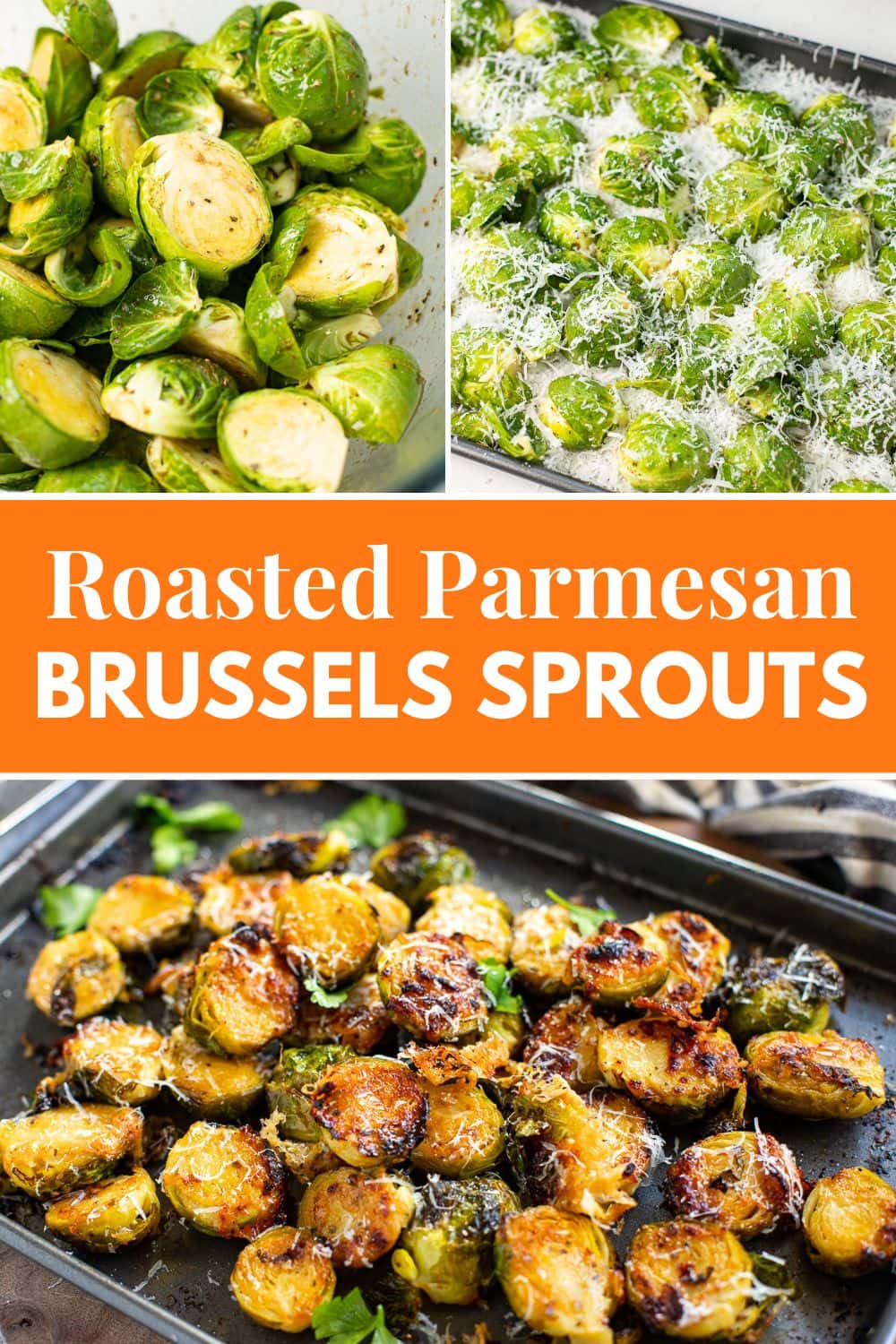 Roasted parmesan brussels sprouts