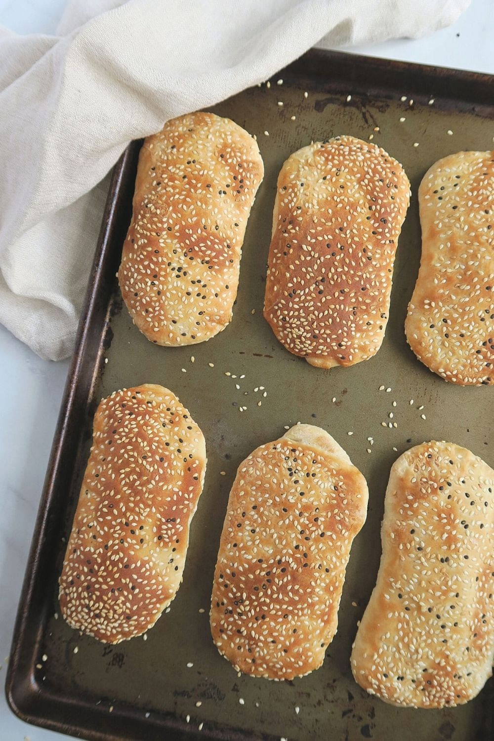 Chinese sesame flatbread (Breakfast Shaobing)