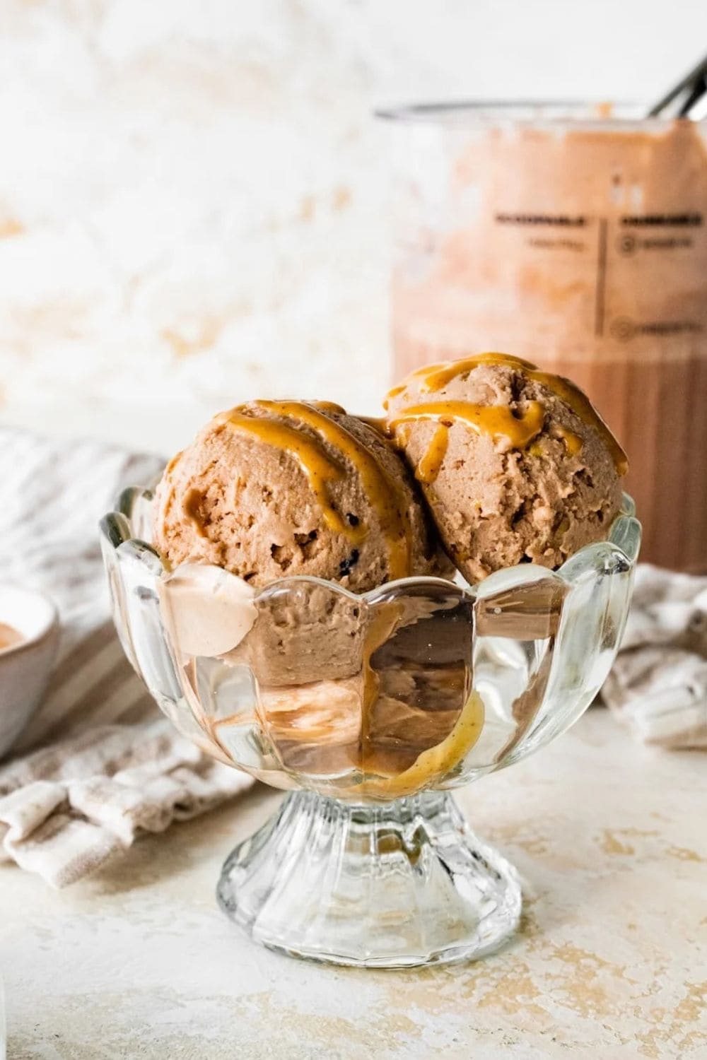 Chocolate Peanut Butter Ninja Creami Protein Ice Cream