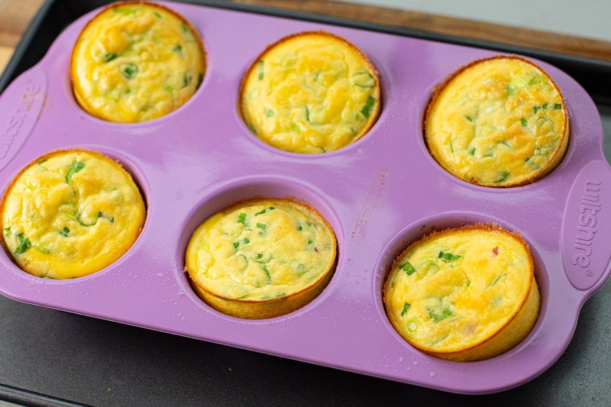 egg bites in muffin tin