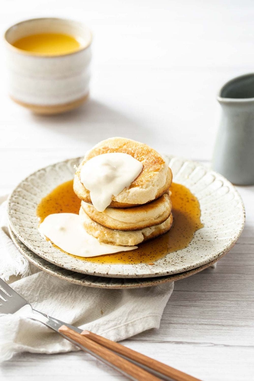 Fluffy Japanese pancakes (soufflé pancakes)
