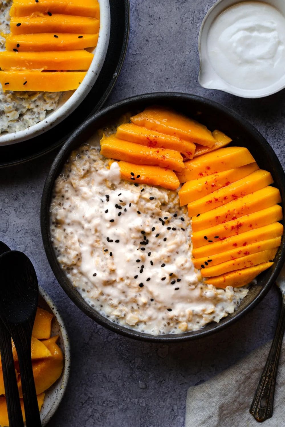 Mango sticky rice oatmeal