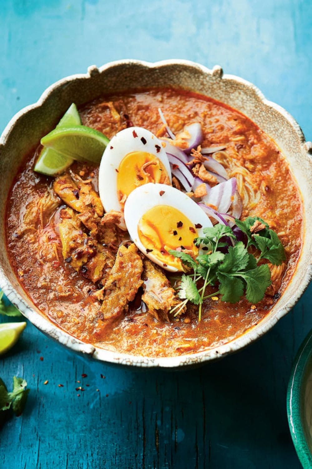 Burmese fish soup (Mohinga)
