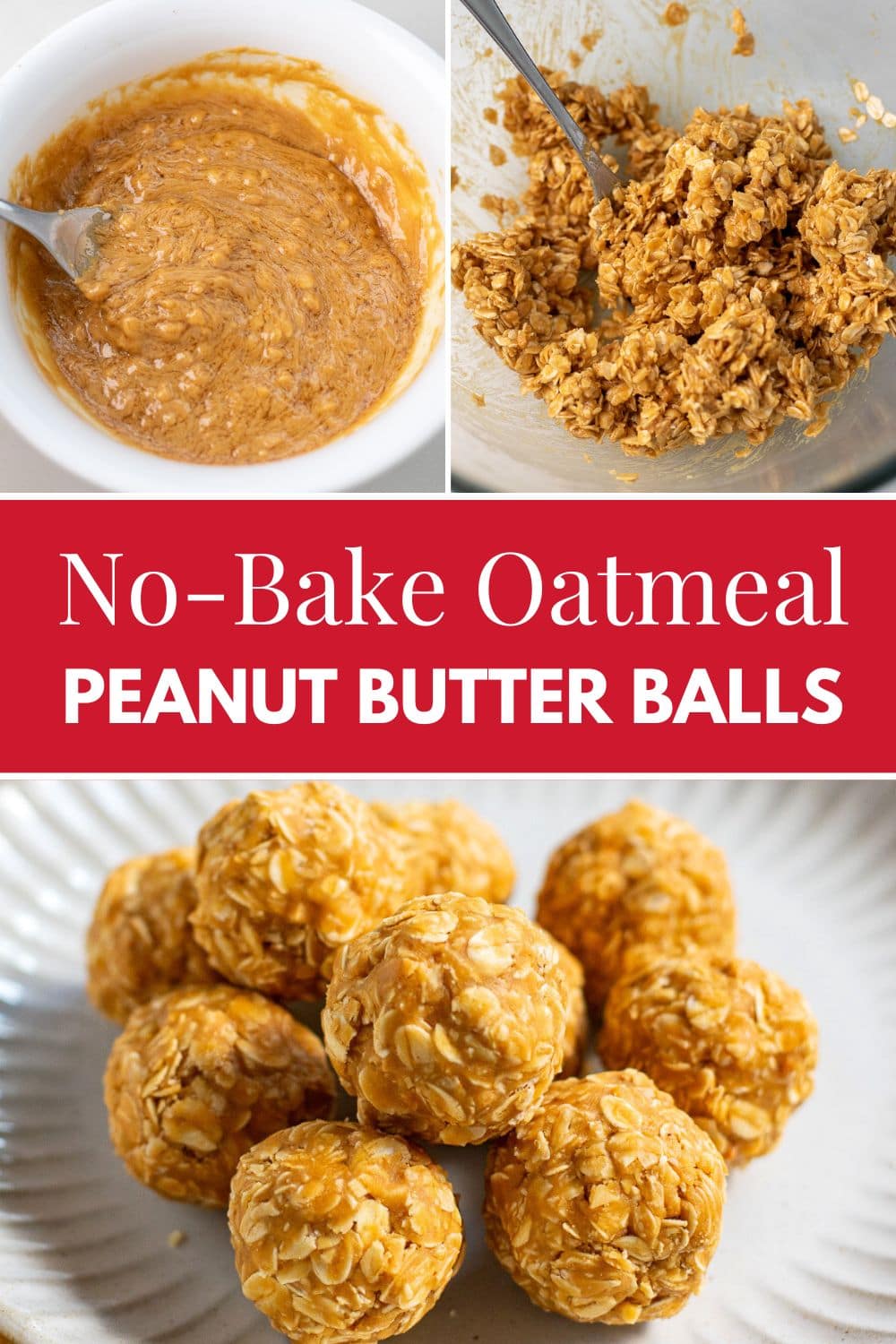 No-bake oatmeal peanut butter balls