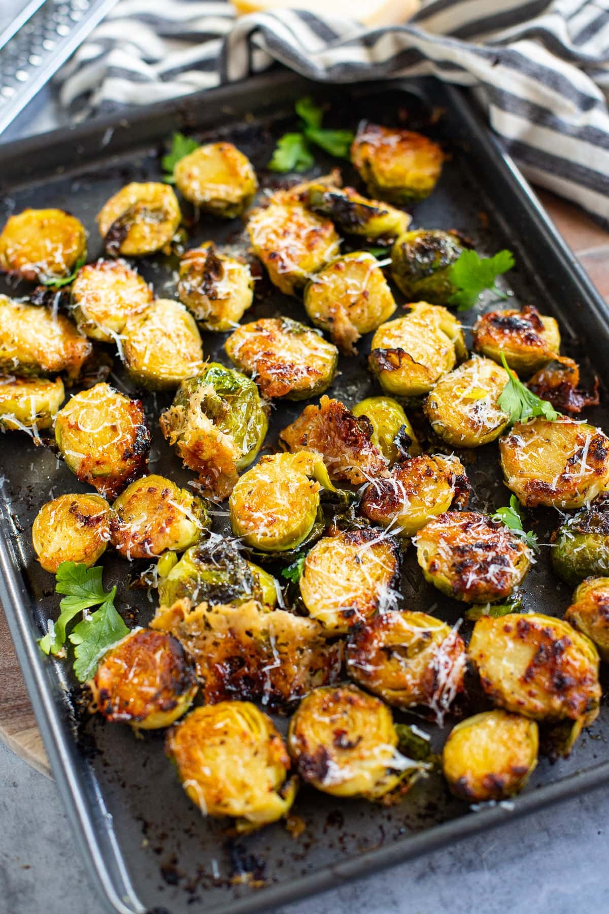 Parmesan Brussels Sprouts.