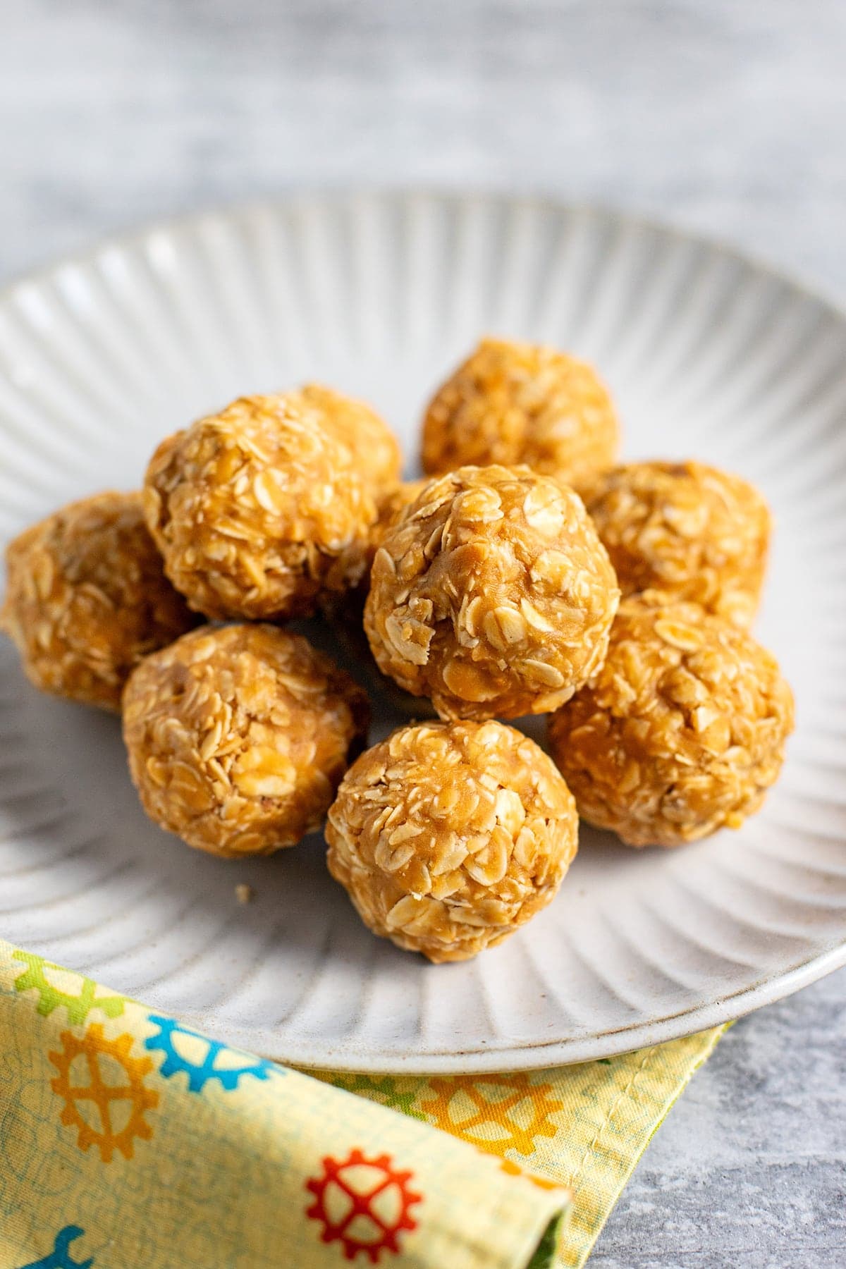 Oatmeal and peanut butter balls.