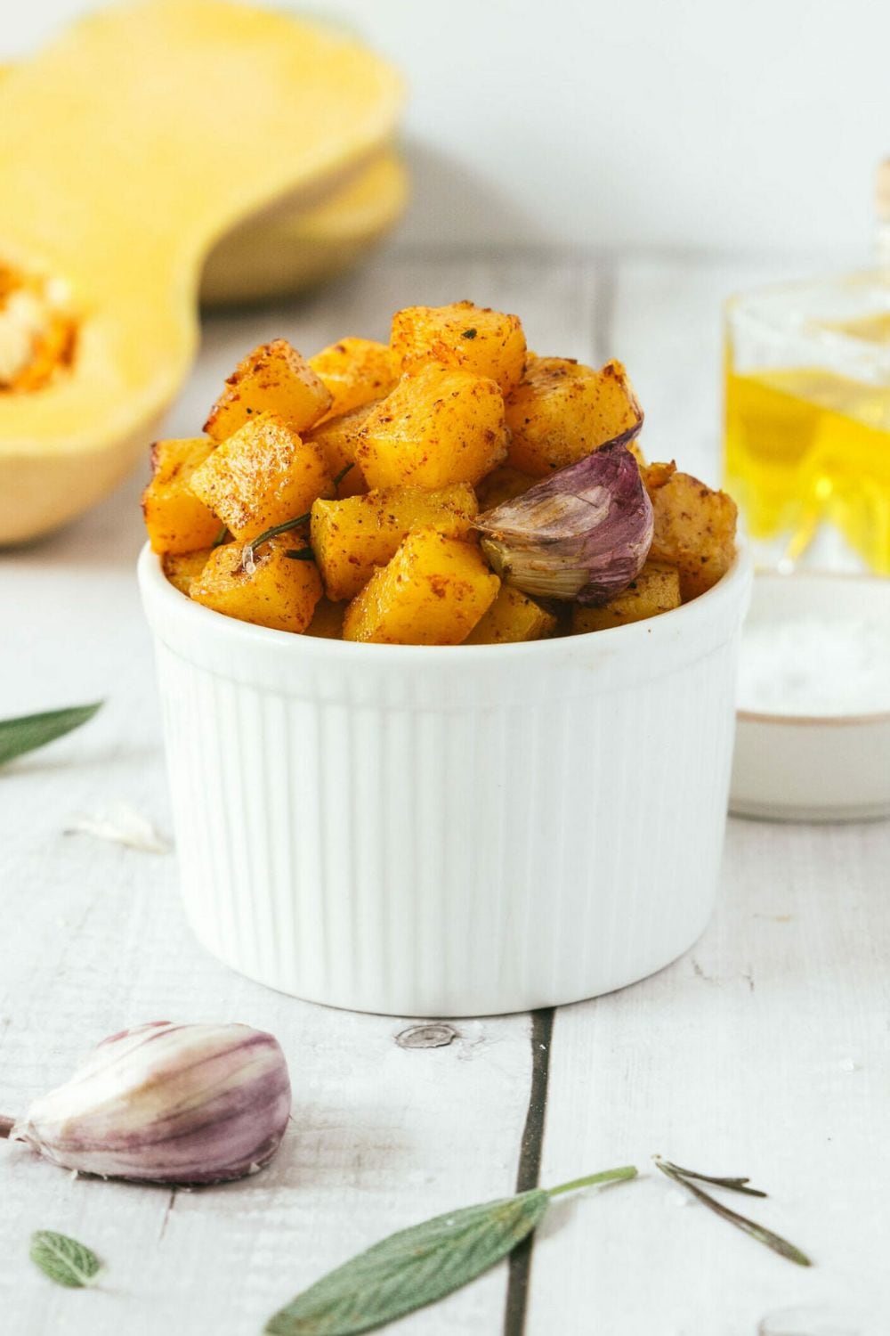 Quick Herb Roasted Butternut Squash