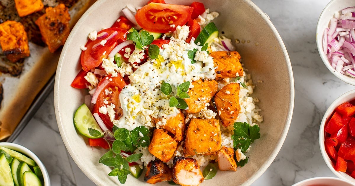 Mediterranean Salmon Bowl