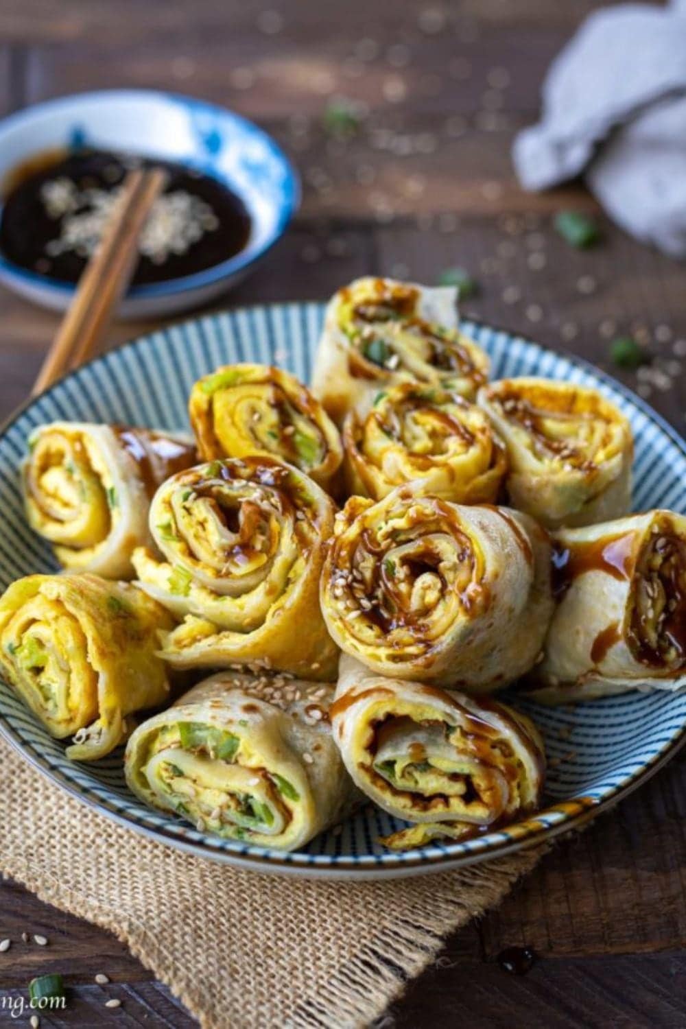Egg crepe (Vegan Dan Bing)