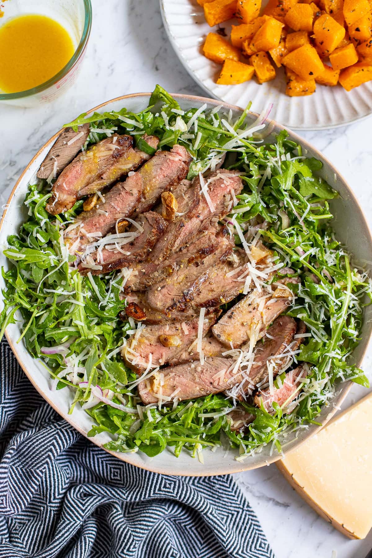 arugula salad with steak