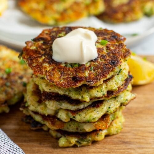 broccoli cheese fritters