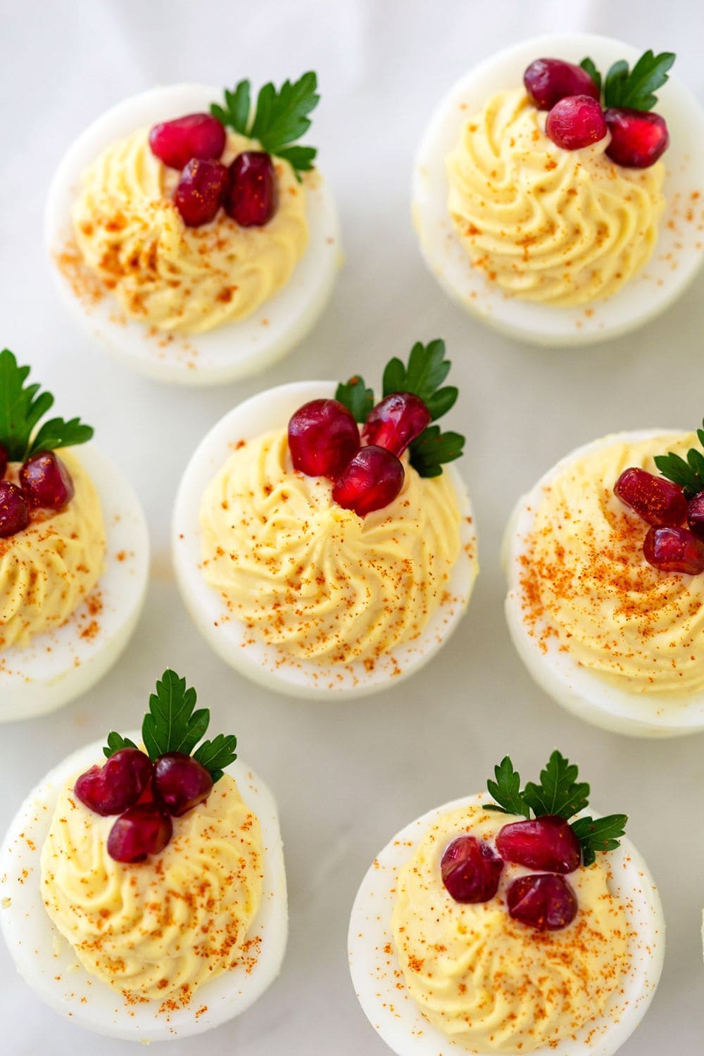 Christmas Deviled Eggs.