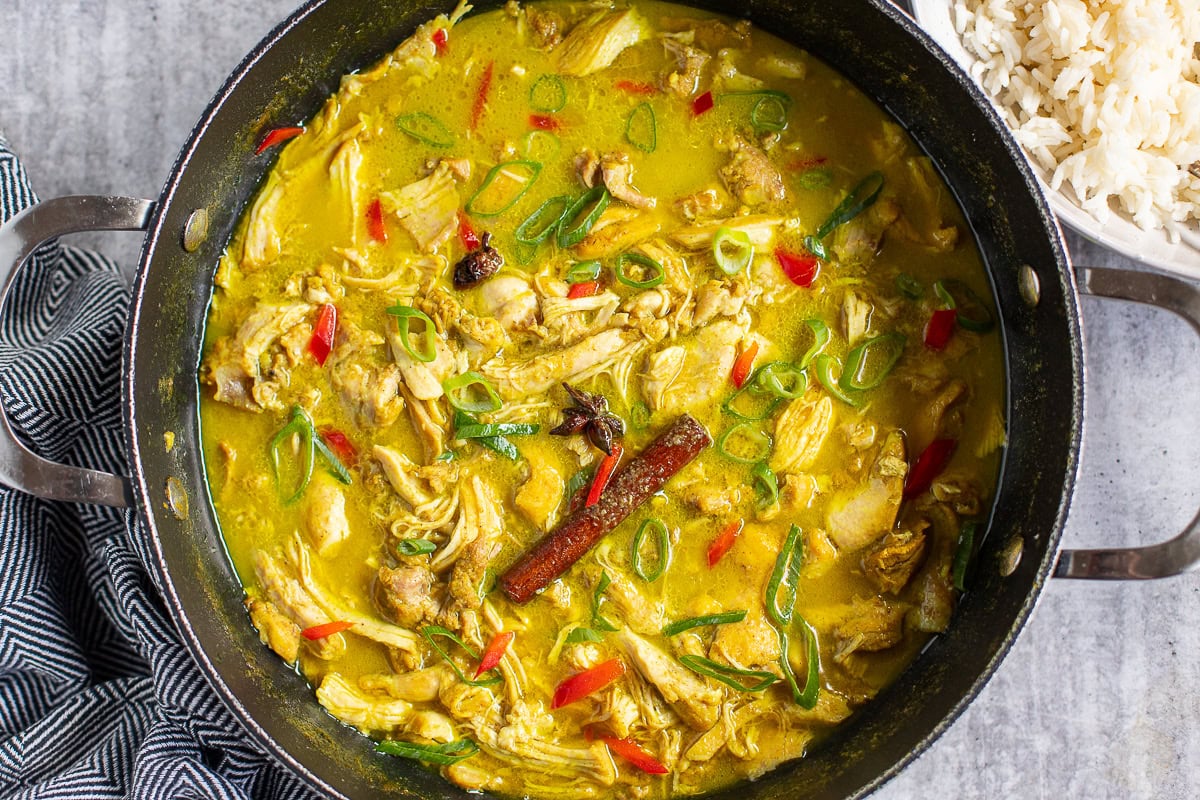 Malaysian curry with chicken