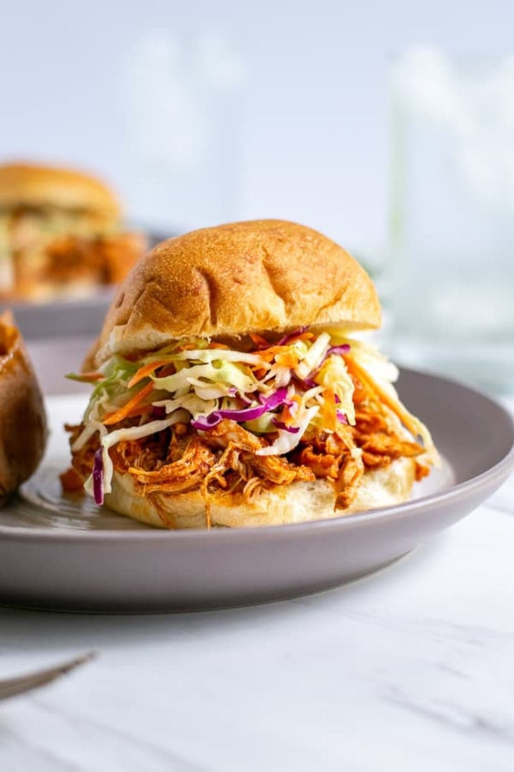 Healthy BBQ Pulled Chicken.