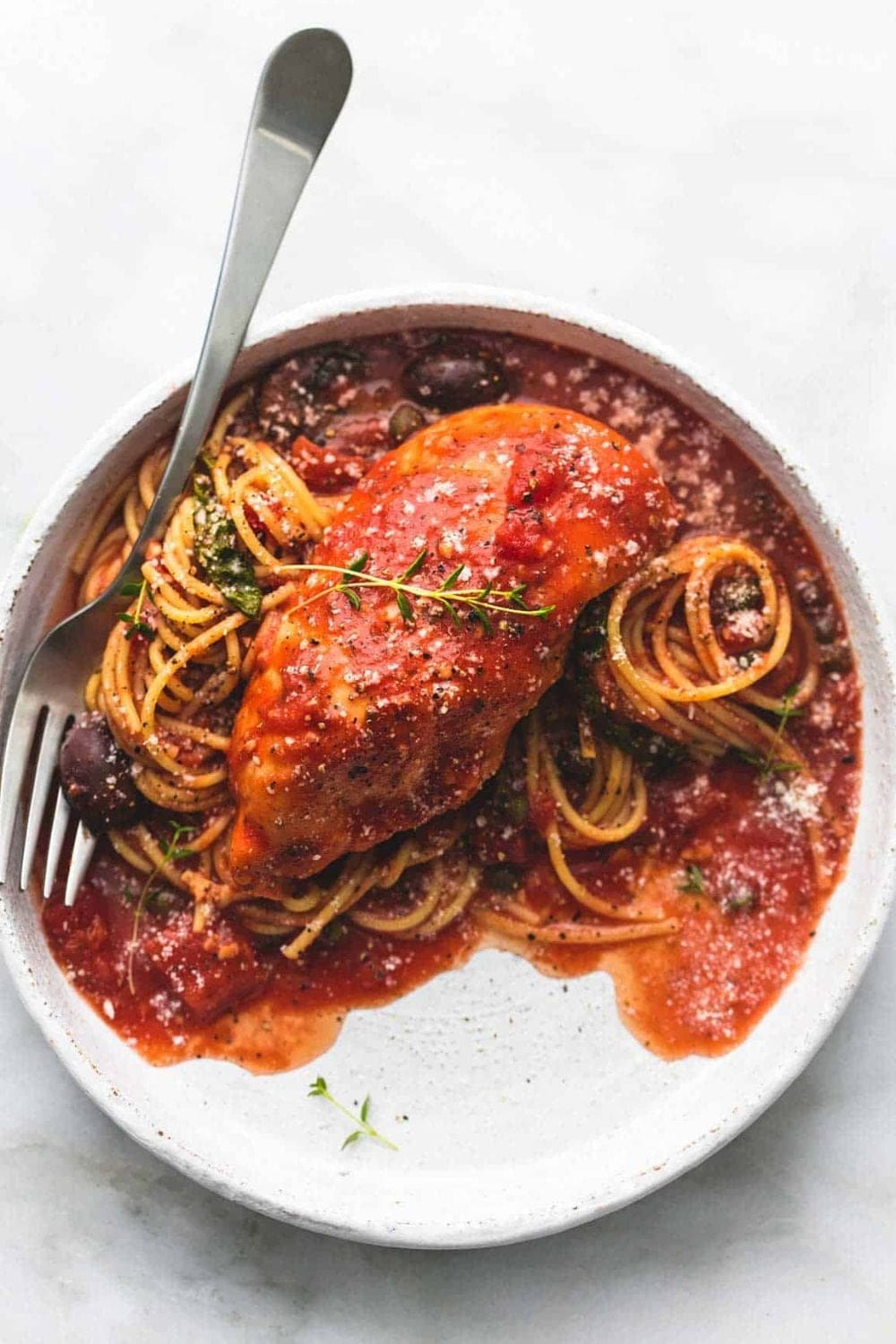 Healthy Chicken Cacciatore.