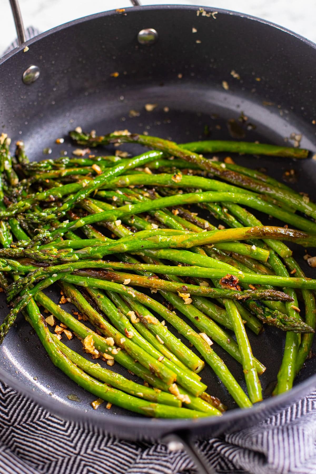 Sautéed Asparagus with garlic and lemon.