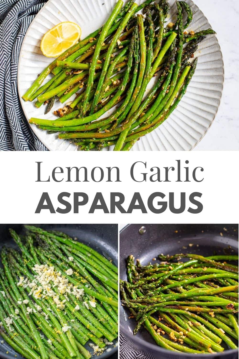 Garlic lemon asparagus