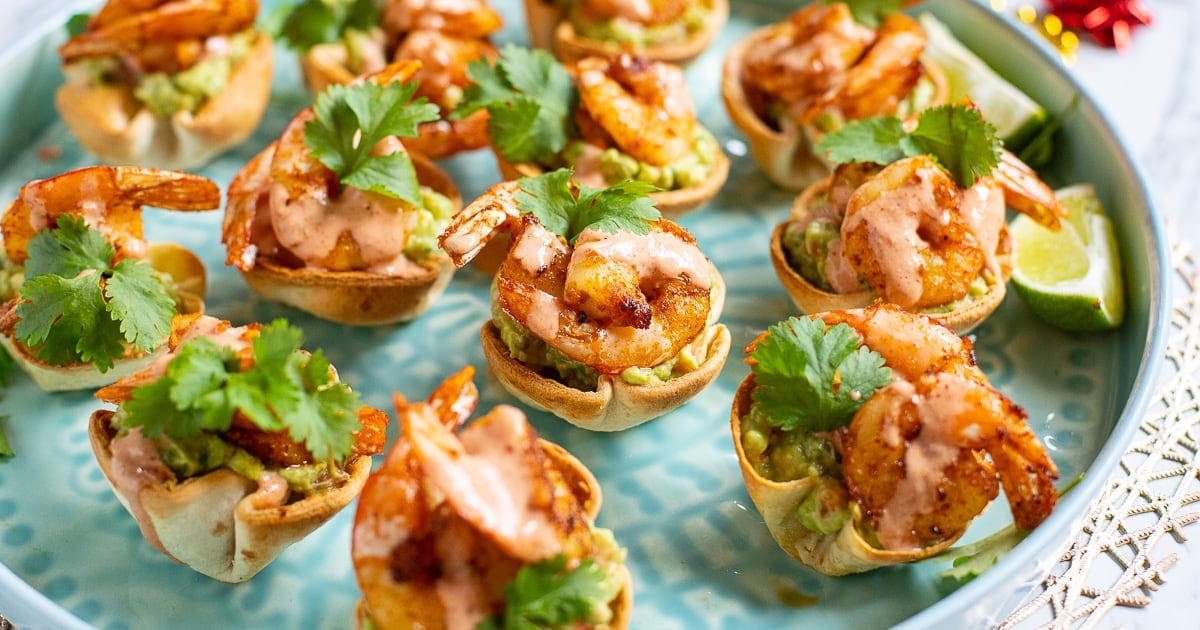 Shrimp & Avocado Taco Bites