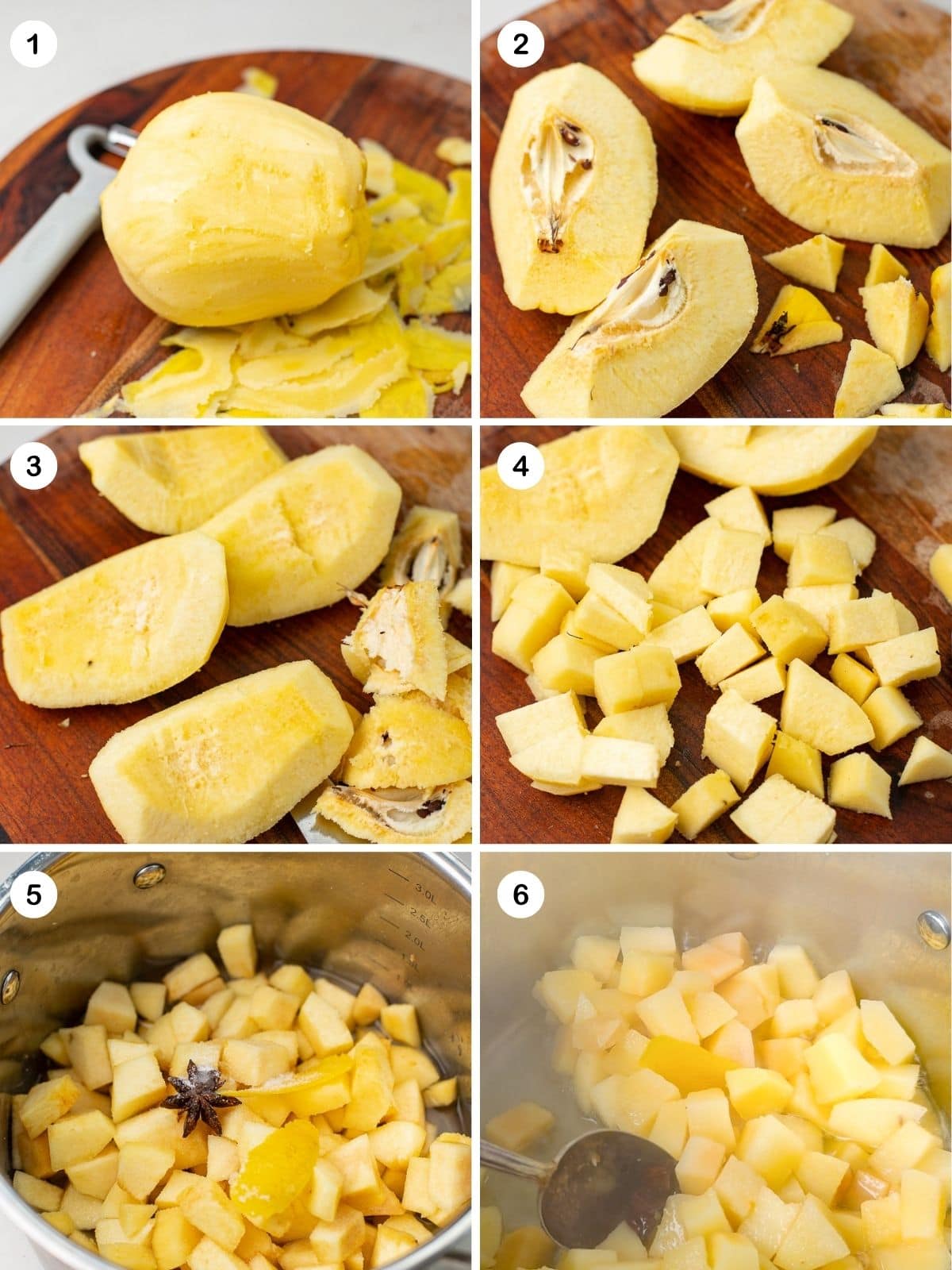 Prepare the quince